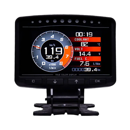 Affichage tête haute HUD pour voiture ordinateur de conduite OBD numérique compteur de vitesse multifonction - A208