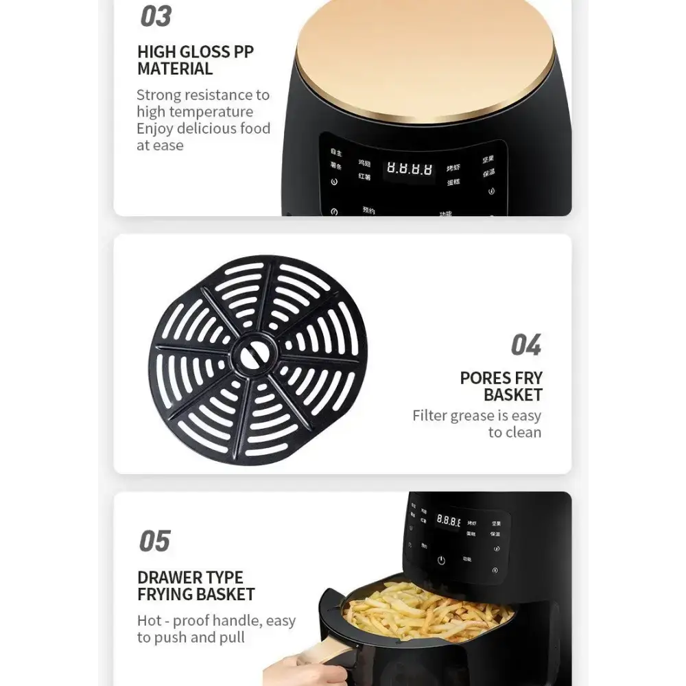 Air Fryer Smart Touch Home Electric Fryer - maison