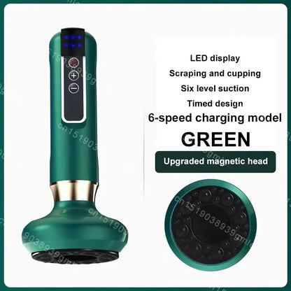 Appareil de Massage électrique multifonctionnel méridien Guasha grattage masseur canettes sous vide brûleur de graisse