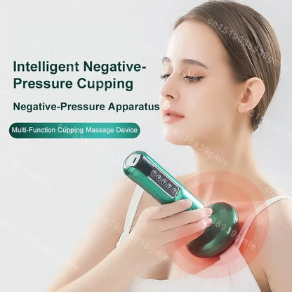 Appareil de Massage électrique multifonctionnel méridien Guasha grattage masseur canettes sous vide brûleur de graisse