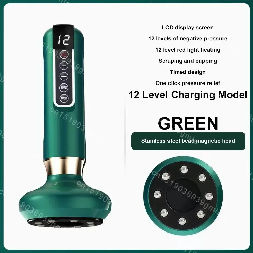 Appareil de Massage électrique multifonctionnel méridien Guasha grattage masseur canettes sous vide brûleur de graisse