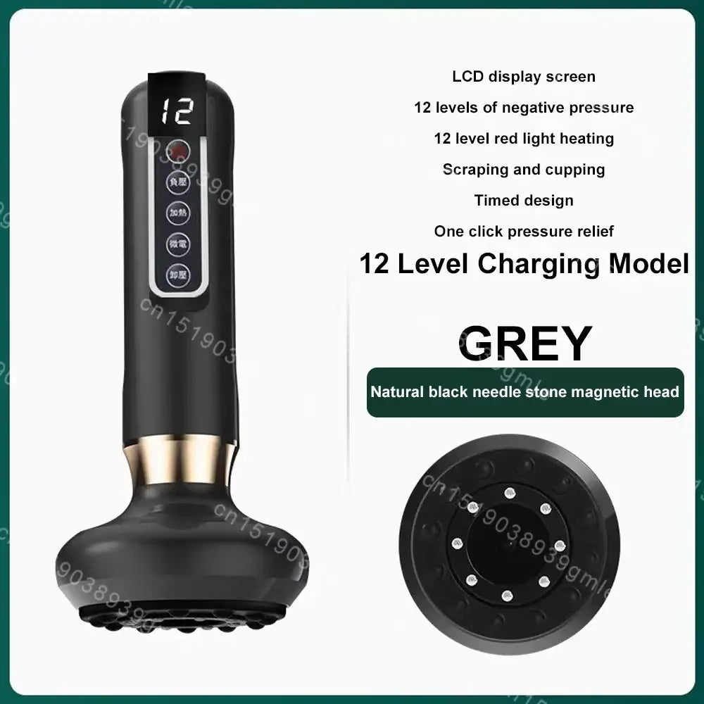 Appareil de Massage électrique multifonctionnel méridien Guasha grattage masseur canettes sous vide brûleur de graisse