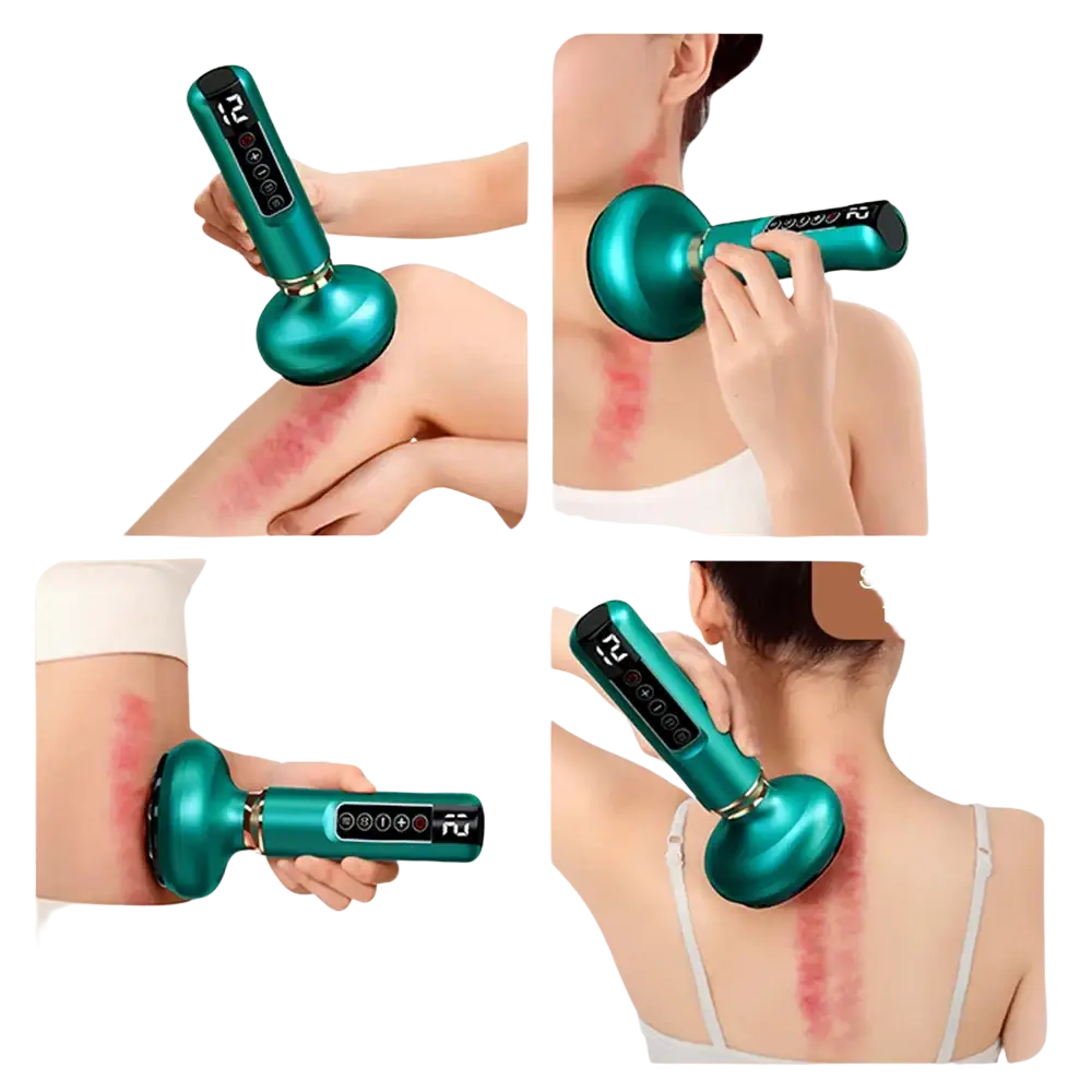 Appareil de Massage électrique multifonctionnel méridien Guasha grattage masseur canettes sous vide brûleur de graisse