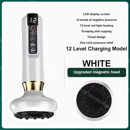 Appareil de Massage électrique multifonctionnel méridien Guasha grattage masseur canettes sous vide brûleur de graisse