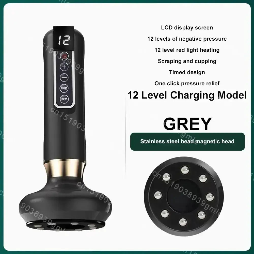 Appareil de Massage électrique multifonctionnel méridien Guasha grattage masseur canettes sous vide brûleur de graisse