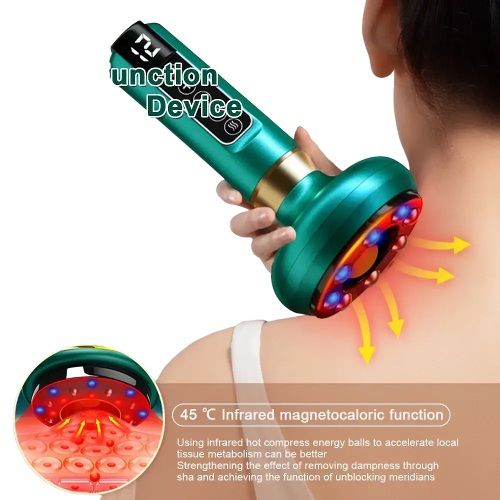 Appareil de Massage électrique multifonctionnel méridien Guasha grattage masseur canettes sous vide brûleur de graisse