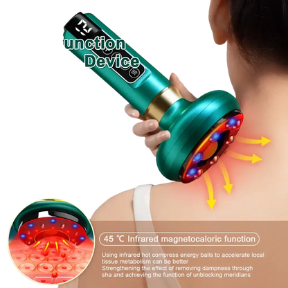 Appareil de Massage électrique multifonctionnel méridien Guasha grattage masseur canettes sous vide brûleur de graisse