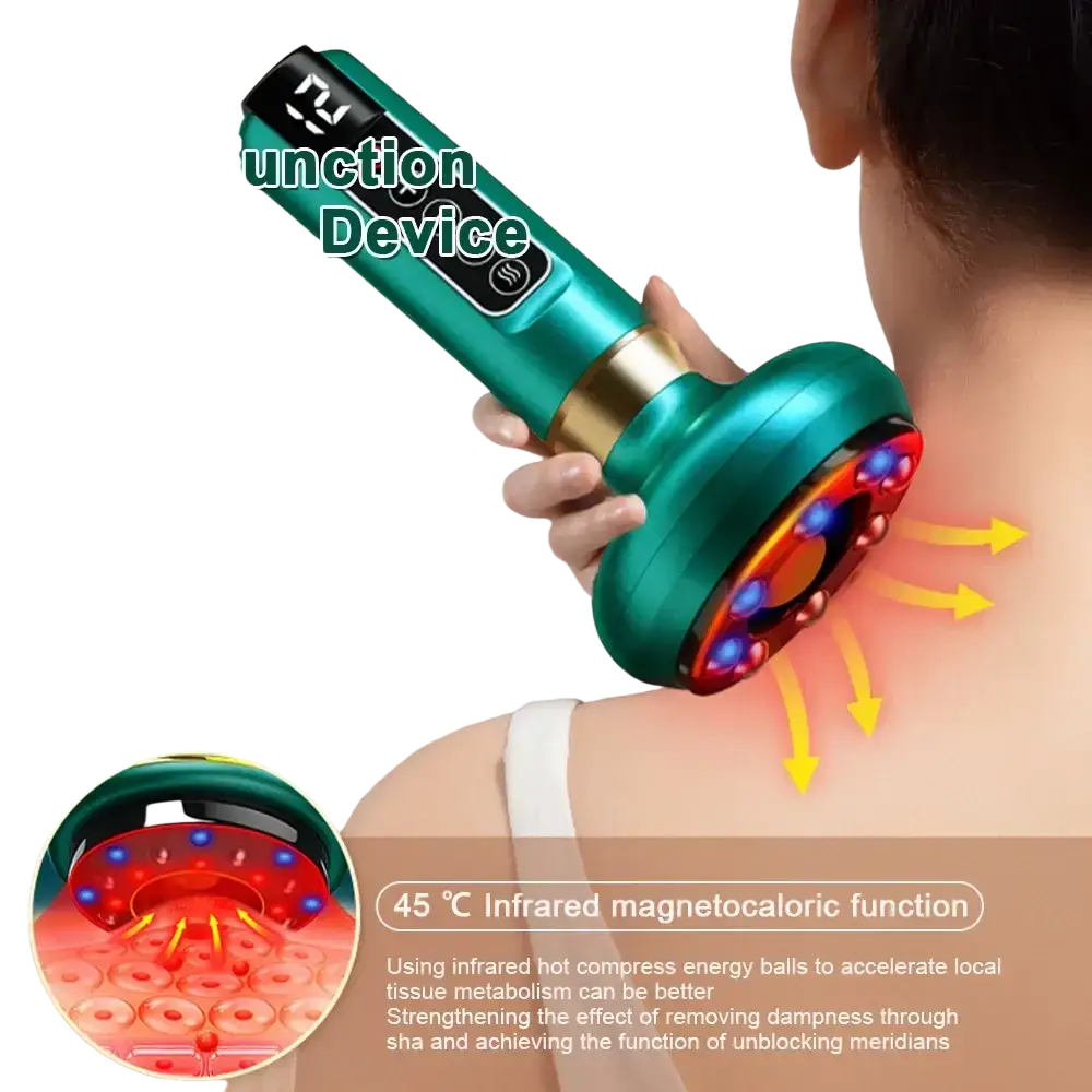 Appareil de Massage électrique multifonctionnel méridien Guasha grattage masseur canettes sous vide brûleur de graisse