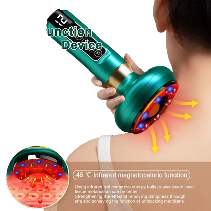 Appareil de Massage électrique multifonctionnel méridien Guasha grattage masseur canettes sous vide brûleur de graisse