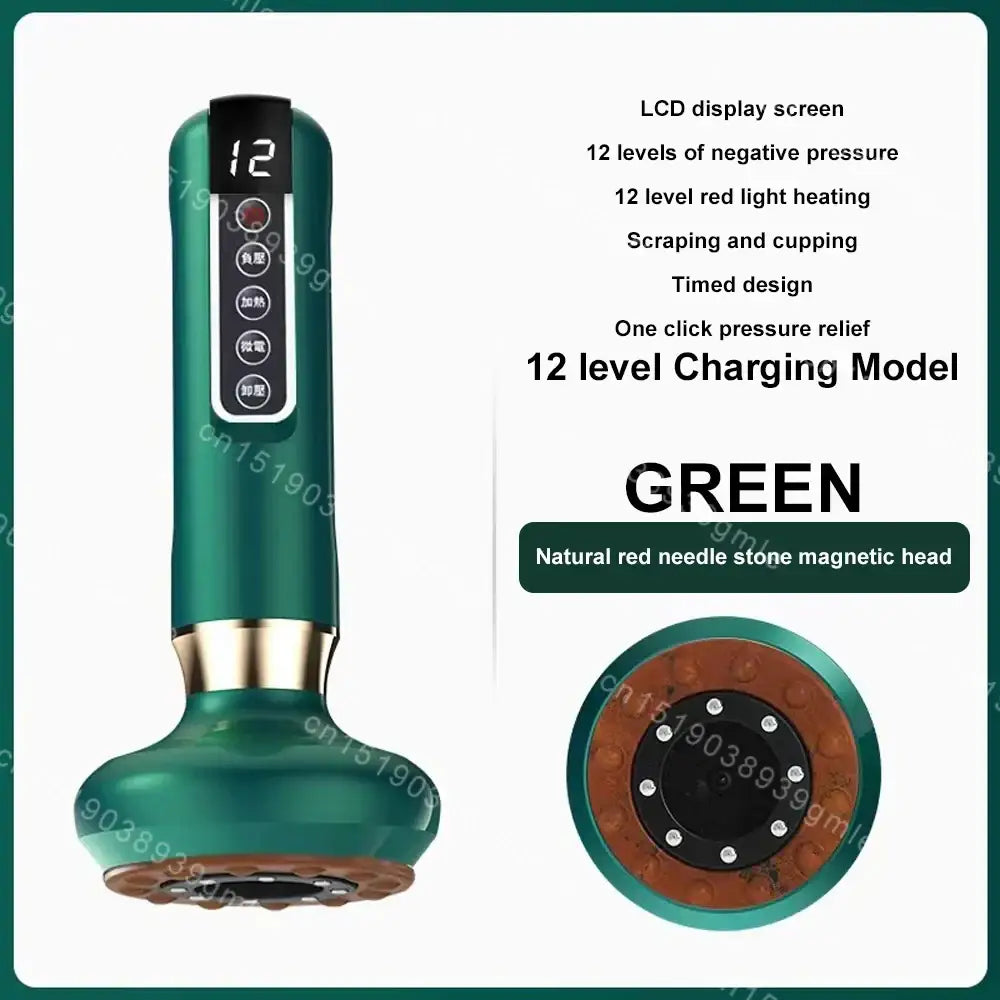 Appareil de Massage électrique multifonctionnel méridien Guasha grattage masseur canettes sous vide brûleur de graisse