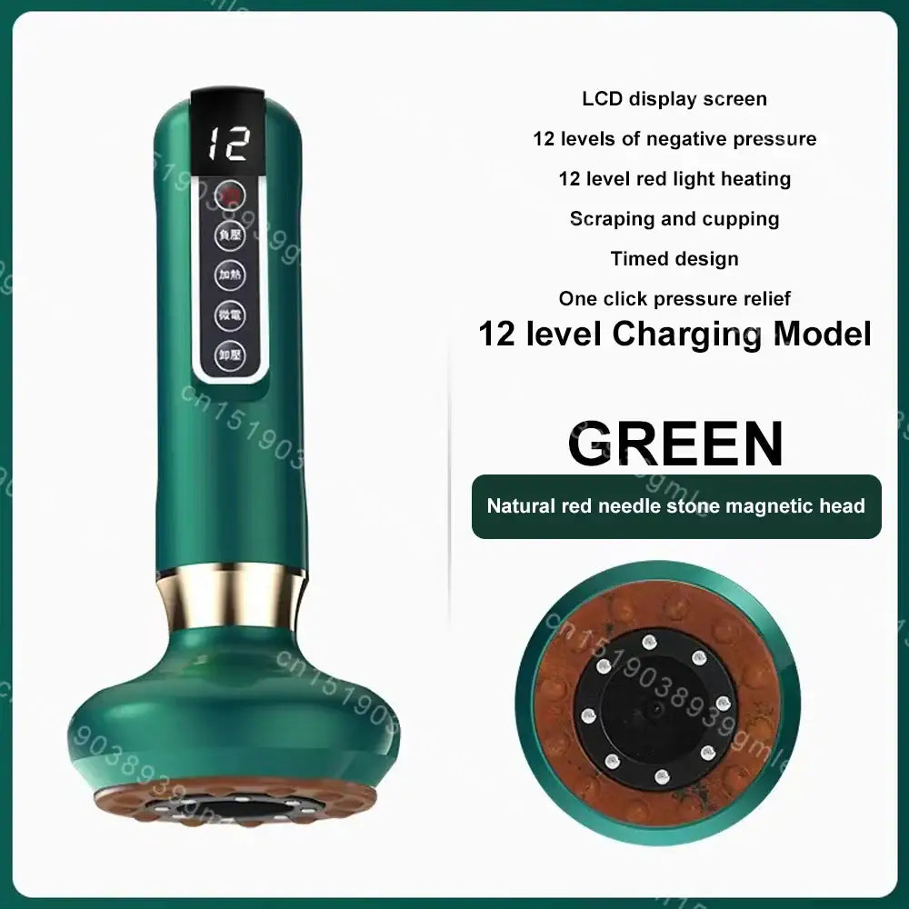 Appareil de Massage électrique multifonctionnel méridien Guasha grattage masseur canettes sous vide brûleur de graisse