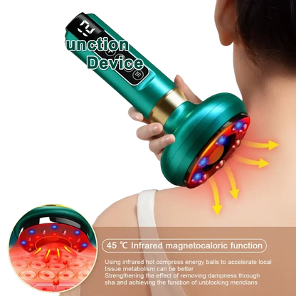 Appareil de Massage électrique multifonctionnel méridien Guasha grattage masseur canettes sous vide brûleur de graisse