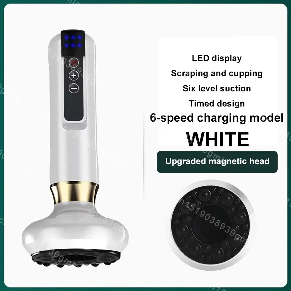 Appareil de Massage électrique multifonctionnel méridien Guasha grattage masseur canettes sous vide brûleur de graisse