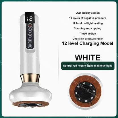 Appareil de Massage électrique multifonctionnel méridien Guasha grattage masseur canettes sous vide brûleur de graisse