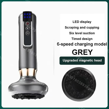 Appareil de Massage électrique multifonctionnel méridien Guasha grattage masseur canettes sous vide brûleur de graisse