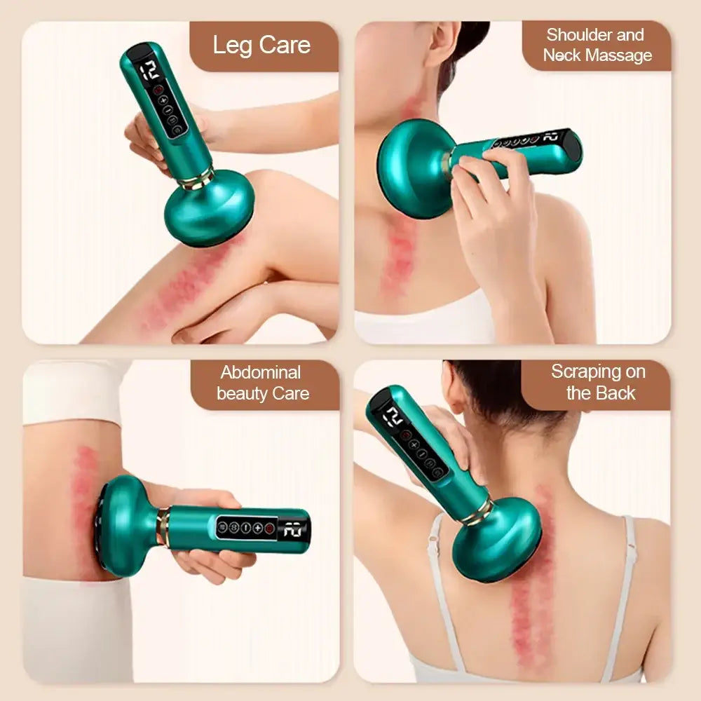 Appareil de Massage électrique multifonctionnel méridien Guasha grattage masseur canettes sous vide brûleur de graisse