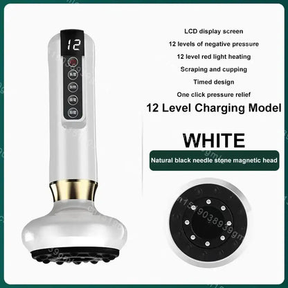 Appareil de Massage électrique multifonctionnel méridien Guasha grattage masseur canettes sous vide brûleur de graisse