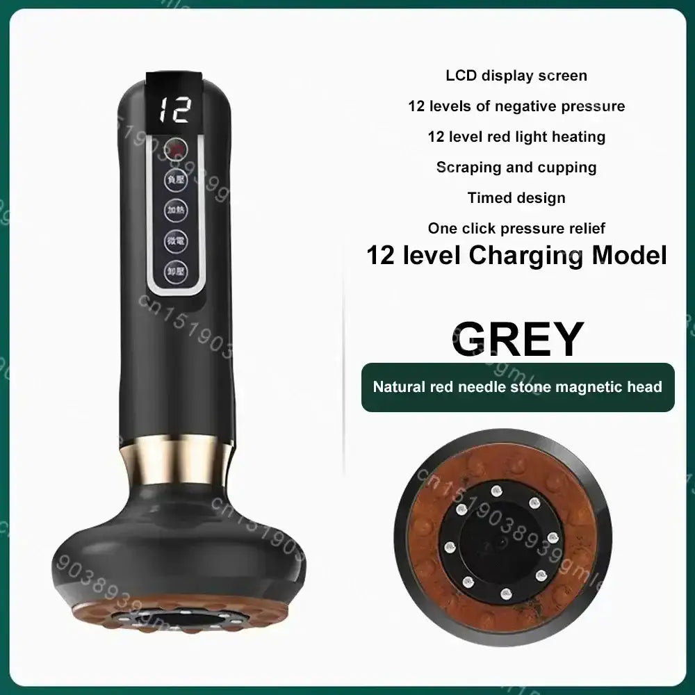 Appareil de Massage électrique multifonctionnel méridien Guasha grattage masseur canettes sous vide brûleur de graisse