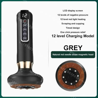 Appareil de Massage électrique multifonctionnel méridien Guasha grattage masseur canettes sous vide brûleur de graisse