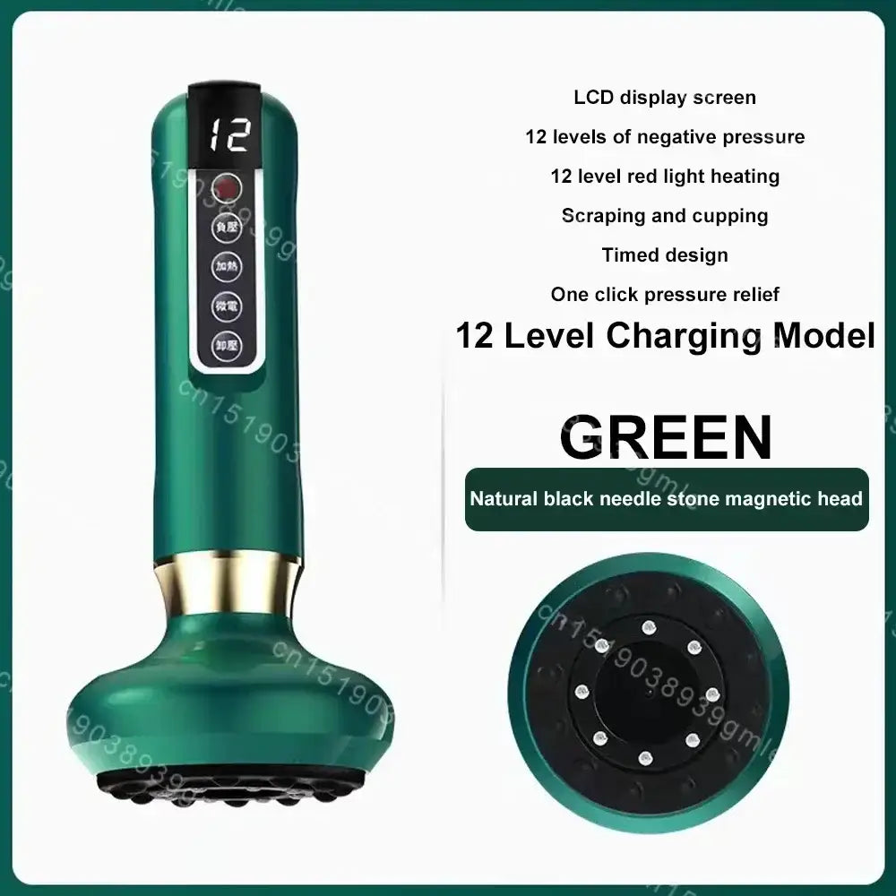 Appareil de Massage électrique multifonctionnel méridien Guasha grattage masseur canettes sous vide brûleur de graisse