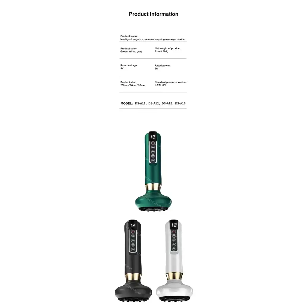 Appareil de Massage électrique multifonctionnel méridien Guasha grattage masseur canettes sous vide brûleur de graisse