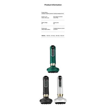 Appareil de Massage électrique multifonctionnel méridien Guasha grattage masseur canettes sous vide brûleur de graisse