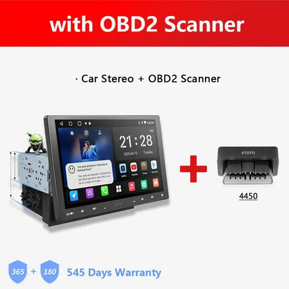 ATOTO Android autoradio 10 pouces simple 1 Din sans fil Apple CarPlay Android Auto écran 1Din autoradio lecteur