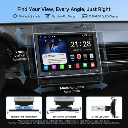 ATOTO Android autoradio 10 pouces simple 1 Din sans fil Apple CarPlay Android Auto écran 1Din autoradio lecteur