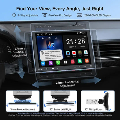 ATOTO Android autoradio 10 pouces simple 1 Din sans fil Apple CarPlay Android Auto écran 1Din autoradio lecteur