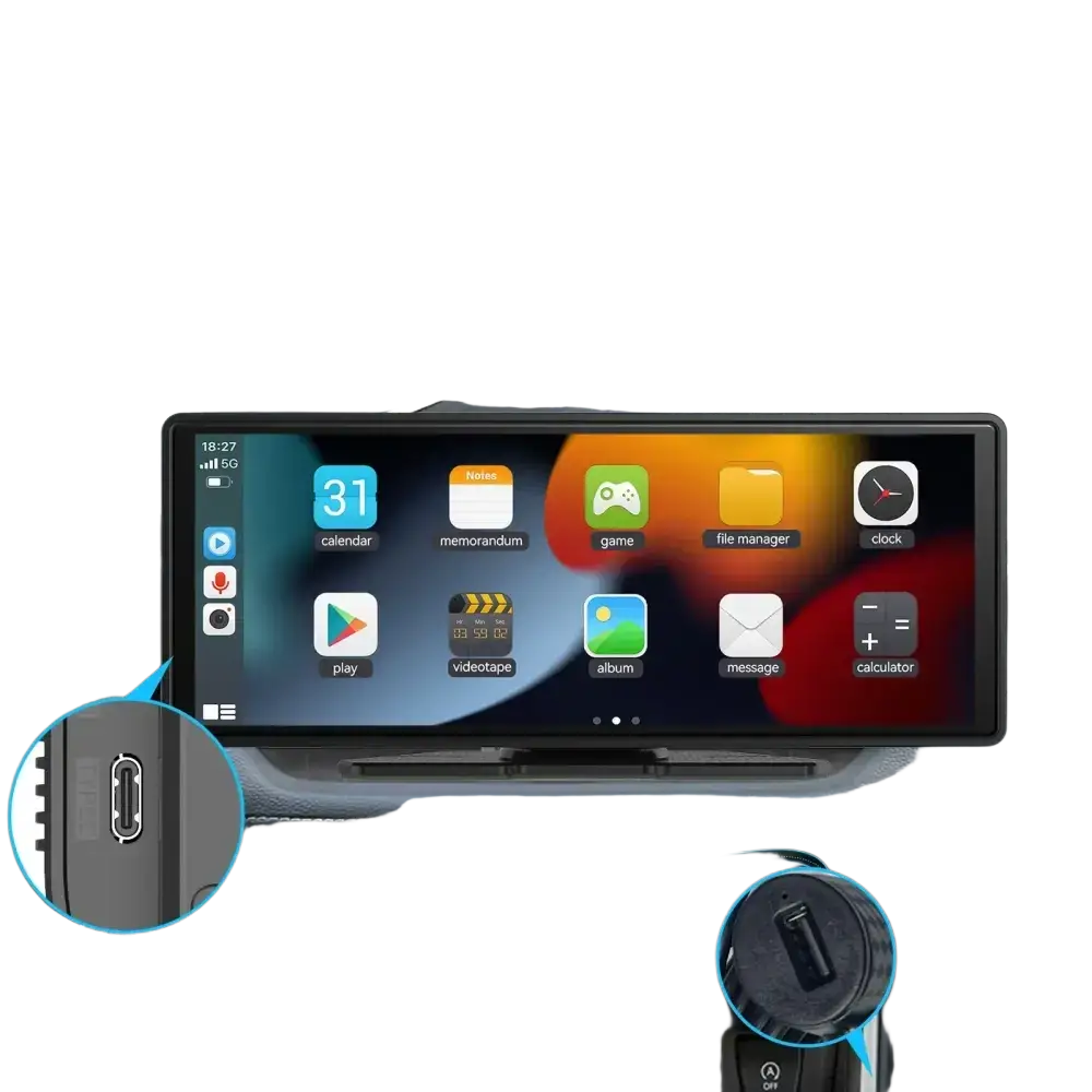 Carplay portable universel pour écran de voiture écran Carplay sans fil stéréo de voiture sans fil avec Carplay Android