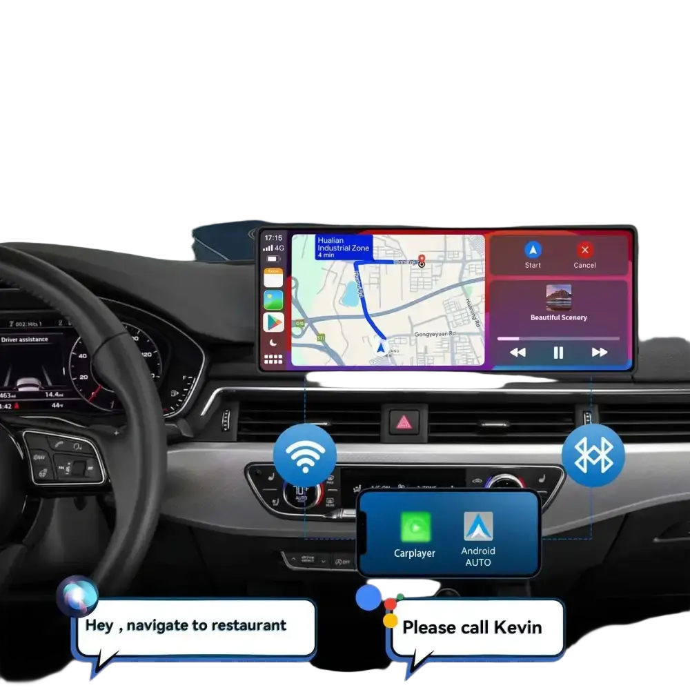 Carplay portable universel pour écran de voiture écran Carplay sans fil stéréo de voiture sans fil avec Carplay Android