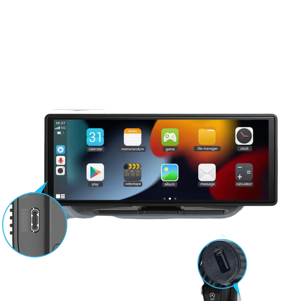 Carplay portable universel pour écran de voiture écran Carplay sans fil stéréo de voiture sans fil avec Carplay Android