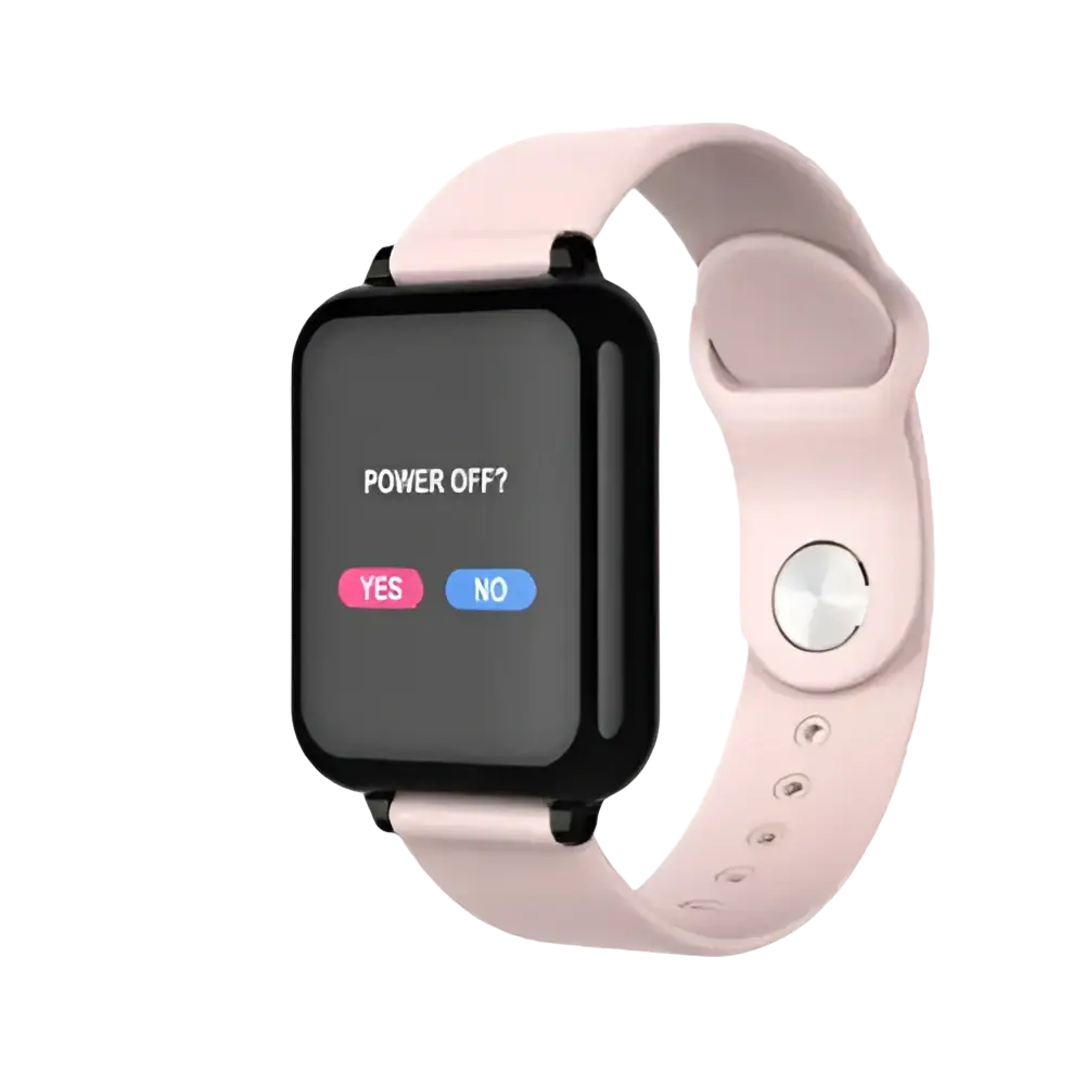Compatible with Apple B57 color screen smart sports watch - Pink - montre