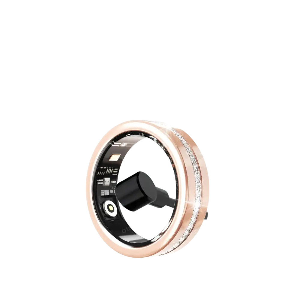 Diamond Fashion Women Smart Ring With Box IP68 Waterproof Lady ring Heart Rate Health Monitor Sports Pedometer Fitness