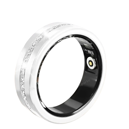 Diamond Fashion Women Smart Ring With Box IP68 Waterproof Lady ring Heart Rate Health Monitor Sports Pedometer Fitness