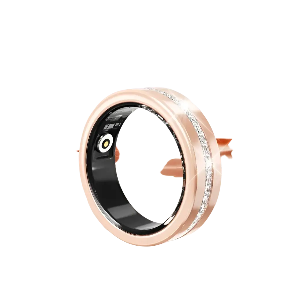 Diamond Fashion Women Smart Ring With Box IP68 Waterproof Lady ring Heart Rate Health Monitor Sports Pedometer Fitness