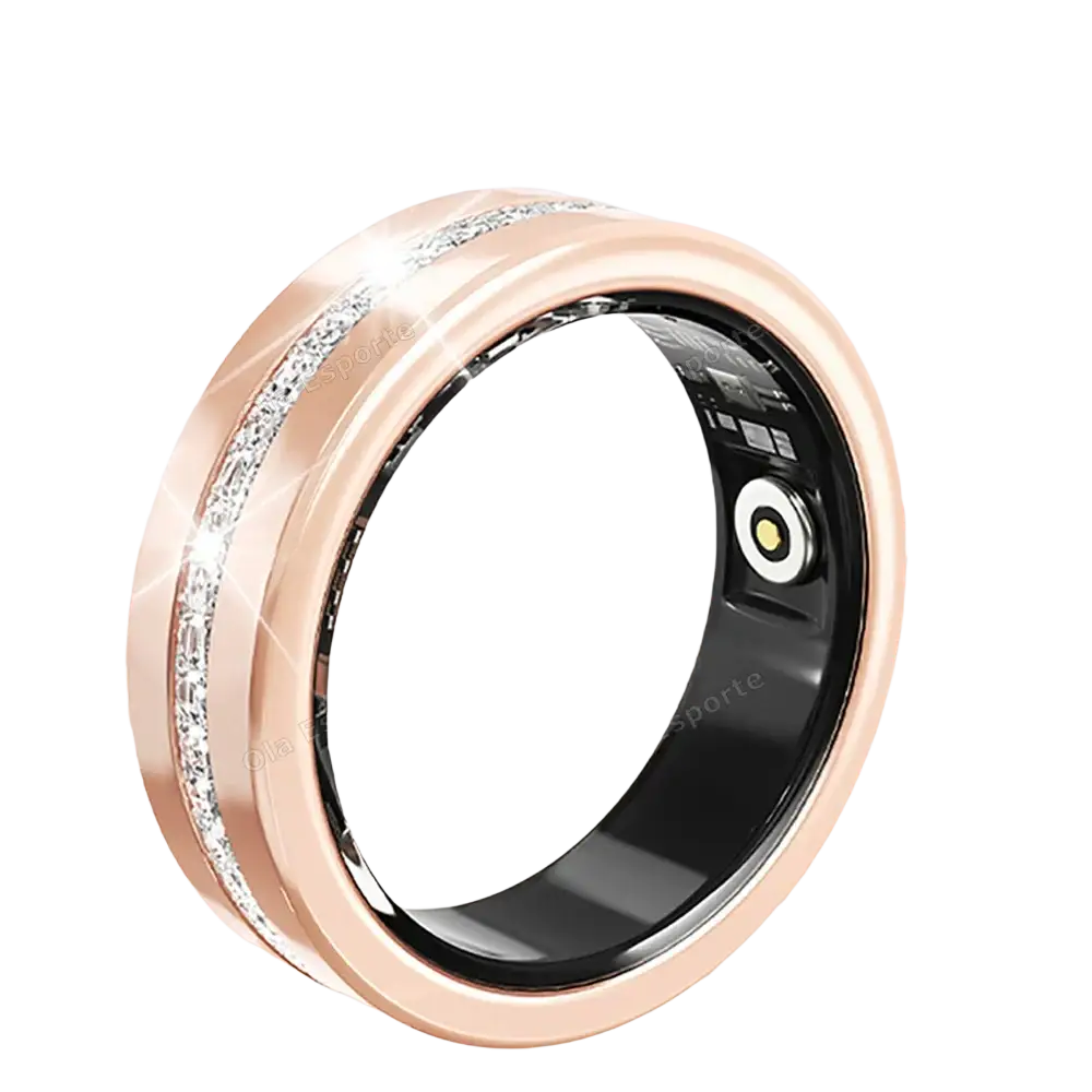 Diamond Fashion Women Smart Ring With Box IP68 Waterproof Lady ring Heart Rate Health Monitor Sports Pedometer Fitness