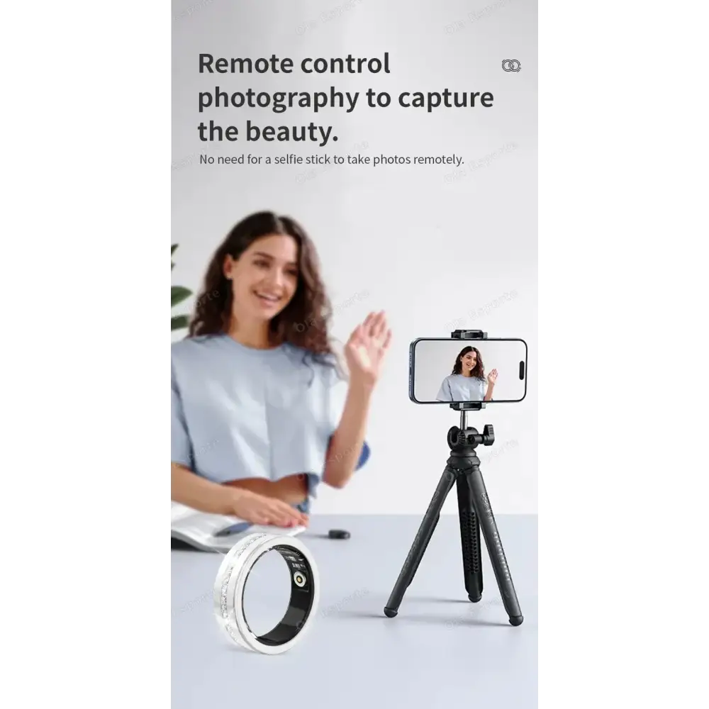 Diamond Fashion Women Smart Ring With Box IP68 Waterproof Lady ring Heart Rate Health Monitor Sports Pedometer Fitness