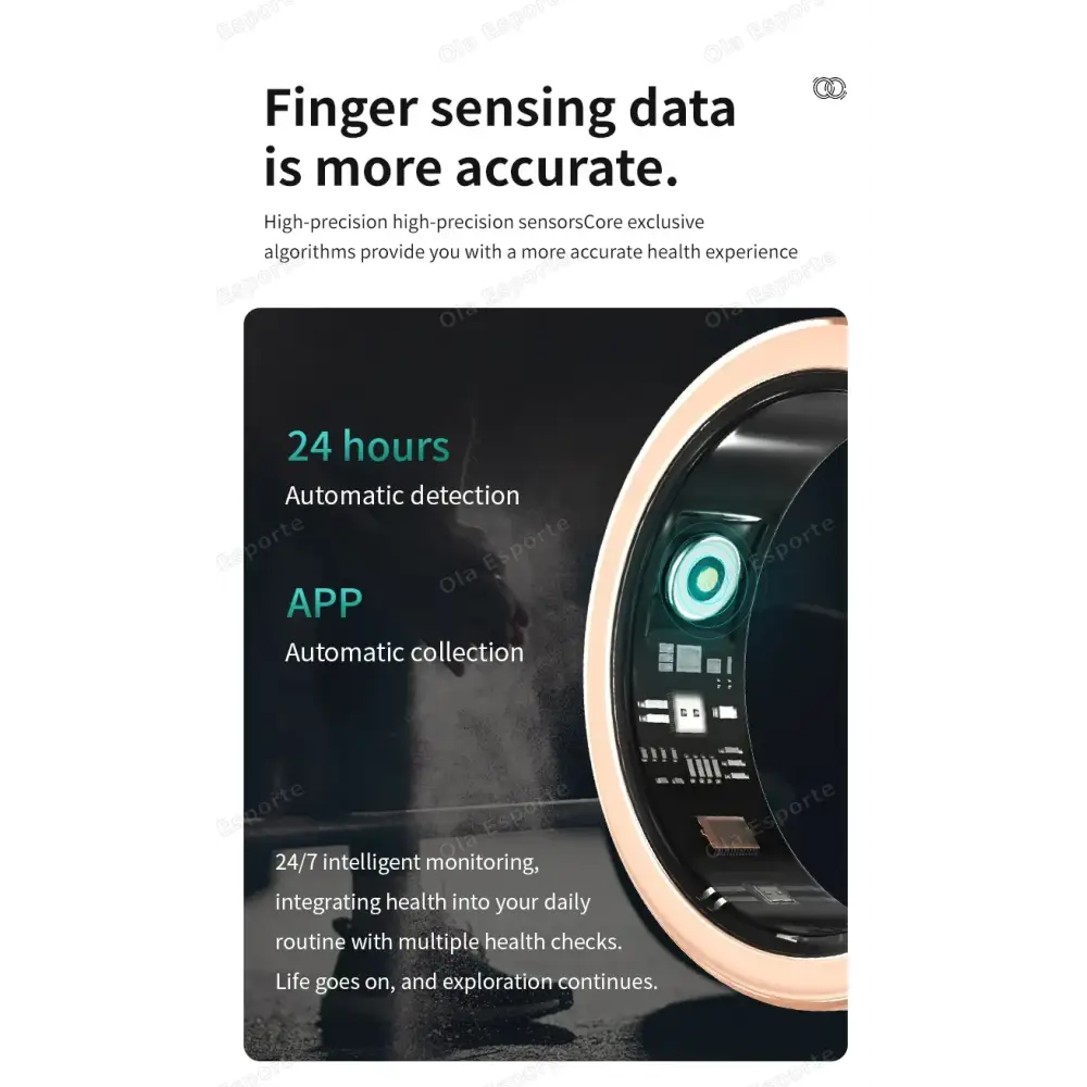 Diamond Fashion Women Smart Ring With Box IP68 Waterproof Lady ring Heart Rate Health Monitor Sports Pedometer Fitness