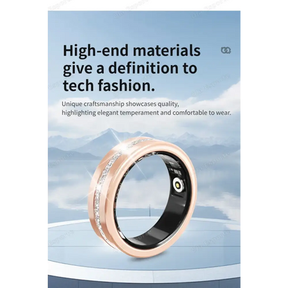 Diamond Fashion Women Smart Ring With Box IP68 Waterproof Lady ring Heart Rate Health Monitor Sports Pedometer Fitness