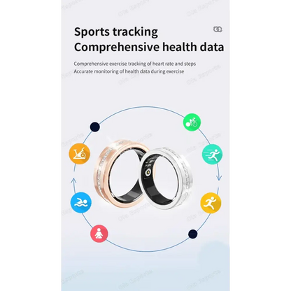 Diamond Fashion Women Smart Ring With Box IP68 Waterproof Lady ring Heart Rate Health Monitor Sports Pedometer Fitness