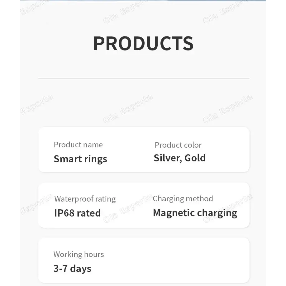 Diamond Fashion Women Smart Ring With Box IP68 Waterproof Lady ring Heart Rate Health Monitor Sports Pedometer Fitness