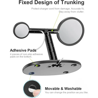 EWA – station de chargement MagSafe 2 en 1 pour iPhone 16/15/14/13/12 et Apple Watch Series SE station d’accueil