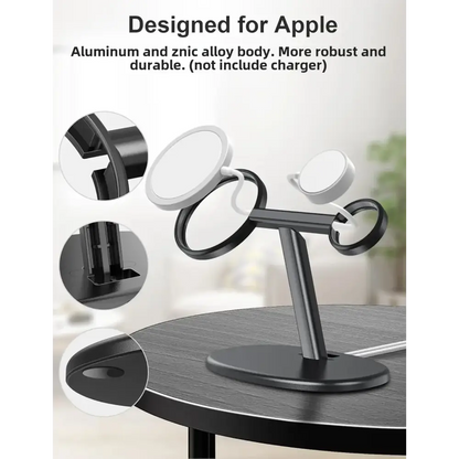 EWA – station de chargement MagSafe 2 en 1 pour iPhone 16/15/14/13/12 et Apple Watch Series SE station d’accueil