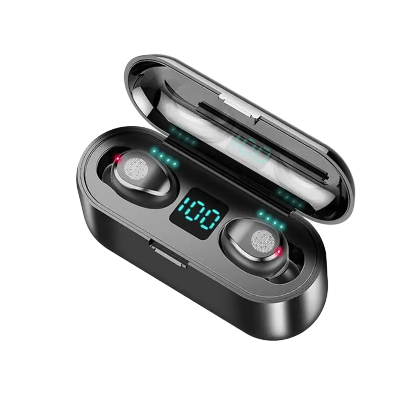Headphones Waterproof Sports Bluetooth Wireless Headphones - Black - ecouteur sans fils