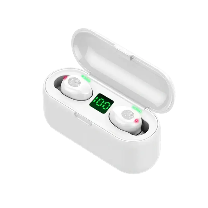 Headphones Waterproof Sports Bluetooth Wireless Headphones - White - ecouteur sans fils