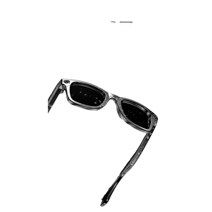 Lunettes waterproof IP67 noires avec gouttes d'eau, résistance à l'eau, poussière et sueur