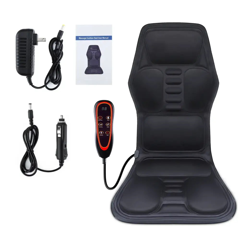 Masseur de dos électrique infrarouge chaise de Massage complète du corps coussin chauffant vibrateur voiture maison