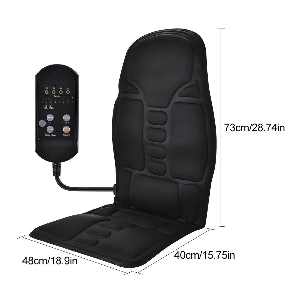 Masseur de dos électrique infrarouge chaise de Massage complète du corps coussin chauffant vibrateur voiture maison