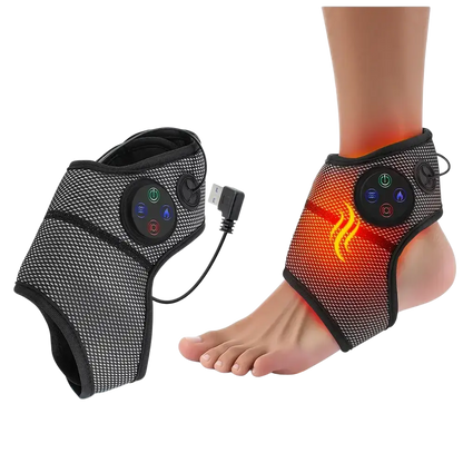 Masseur de pieds électrique Intelligent Vibration pression d’air attelle de cheville compresse chaude points